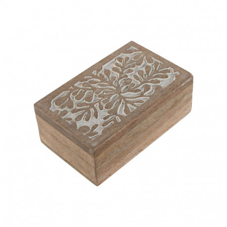 Ehteaegas Home ESPRIT Valge Naturaalne Mangopuit (2 Tükid, osad)