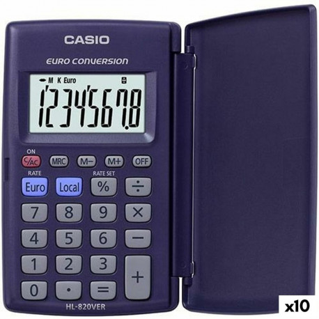 Kalkulaator Casio HL-820VER Lilla (10 Ühikut)