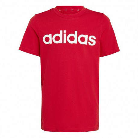 Laste Lühikeste varrukatega T-särk Adidas Lin Roja