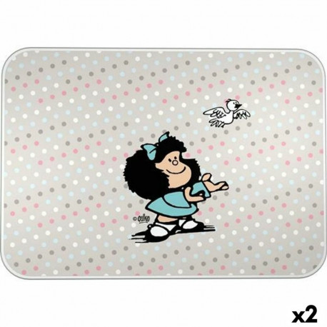 Kaitsematt Mafalda BIRD Mitmevärviline PVC 47 x 33 cm Laua (2 Ühikut)