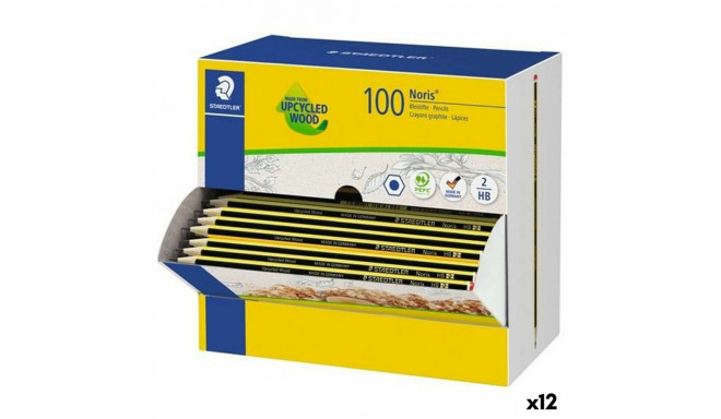 Pliiatsi Komplekt Staedtler NORIS 120-2 HB Kuusnurkne HB 100 Tükid, osad (12 Ühikut)