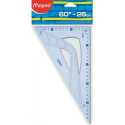 Triangle Maped GEOMETRIC 60º Transparent 26 cm (20 Units) Triangle Maped GEOMETRIC 60º Transparent 26 cm (20 Units)