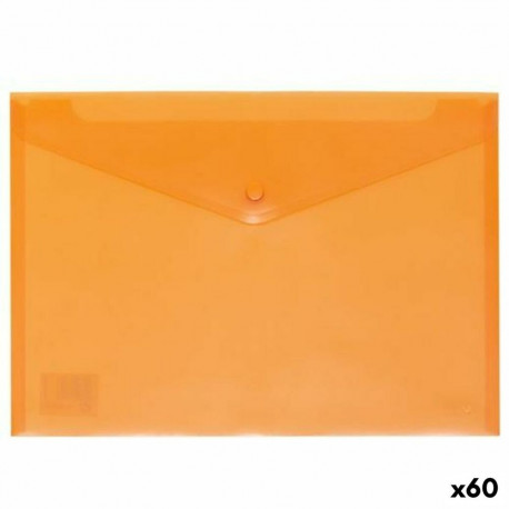 Document holder with flap Grafoplas Orange A4 polypropylene (60 Units)