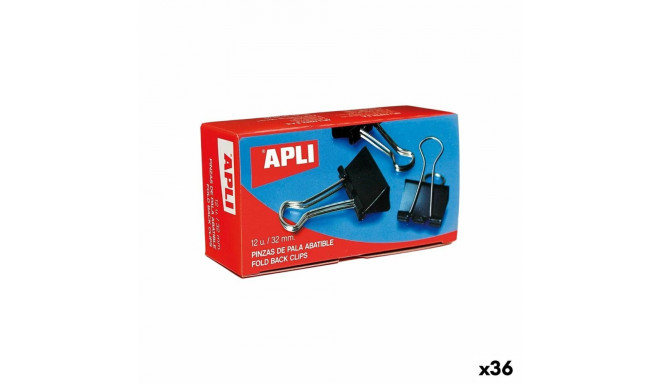 Clamps Apli Black Silver 51 mm (36 Units)