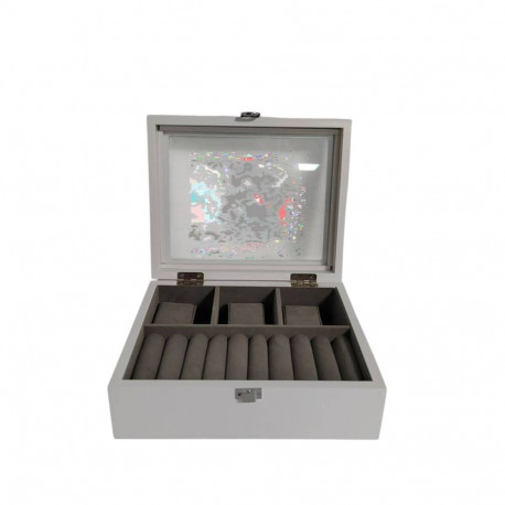 Ehteaegas Home ESPRIT Valge Hall Puit MDF 22 X 19 X 7.5 CM