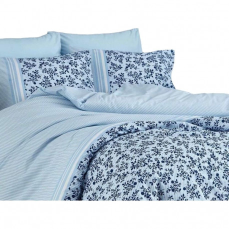 Duvet cover set Blue Super king 3 Pieces