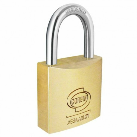 Key padlock CORBIN Bow 50 mm Brass Steel