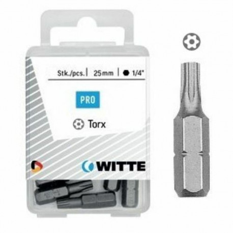 Otsakukomplekt WITTE Torx TX 20 5 Ühikut