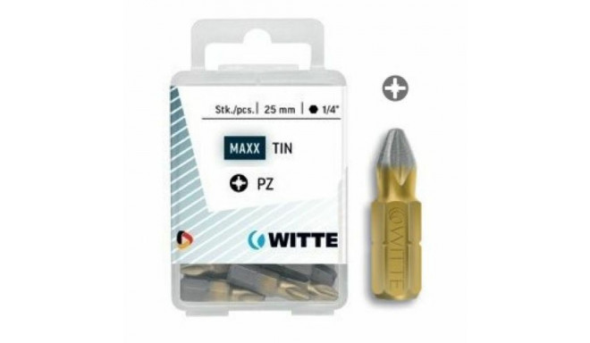 Bit set WITTE PZ 3 DIAMOND Pozidriv PZ3 5 Units