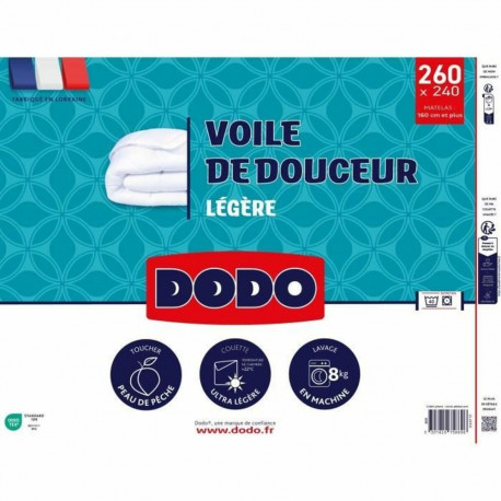 Duvet DODO VOILE DE DOUCEUR White 100 g/m² 240 x 260 cm