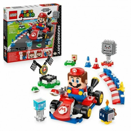 Construction set Lego 72043 Interactive LEGO Mario and Standard Kart 278 Pieces