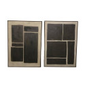Canvas Home ESPRIT Dark brown Light brown Abstract Modern 100 x 4 x 140 cm (2 Units) Canvas Home ESPRIT Dark brown Light brown Abstract Modern 100 x 4 x 140 cm (2 Units)