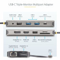 USB-jaotur Startech 154B-USBC-MULTIPORT Hall 100 W
