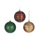 Set of Christmas balls Krist+ 6X12778 6X12778 Multicolour Plastic Ø 8 cm
