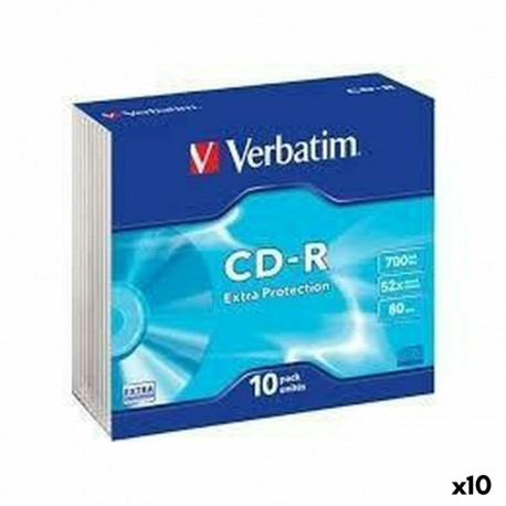 CD-R Verbatim Extra Protection 700 MB 52x 10 Pieces (10 Units)