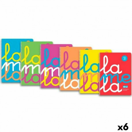 Book of Rings Lamela Din A4 80 Sheets (6 Units)