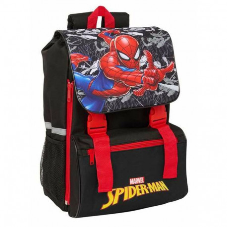 School Bag Spider-Man Black Red 18,5 x 41 x 15 cm