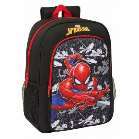 School Bag Spider-Man Black Red 33 x 42 x 14 cm