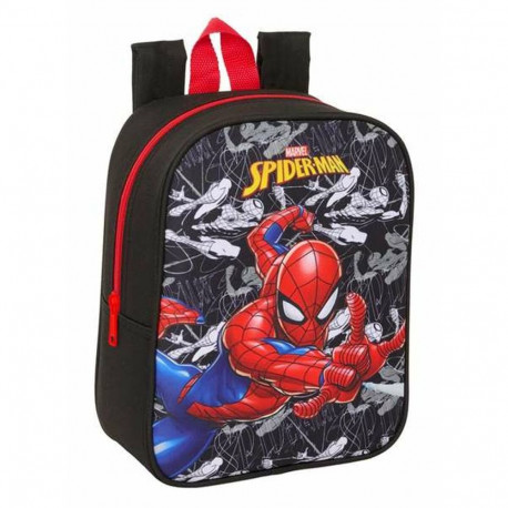 School Bag Spider-Man Black Red 22 x 27 x 10 cm