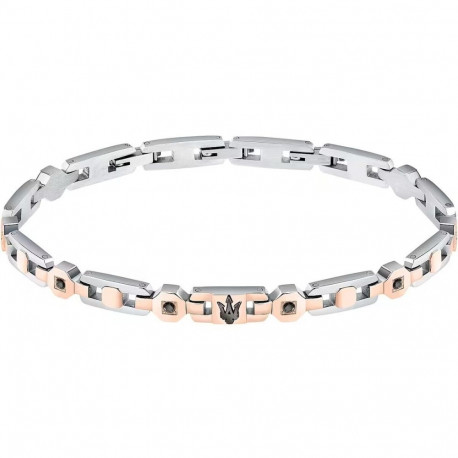 Men's Bracelet Maserati Stainless steel 21,5 cm Silver