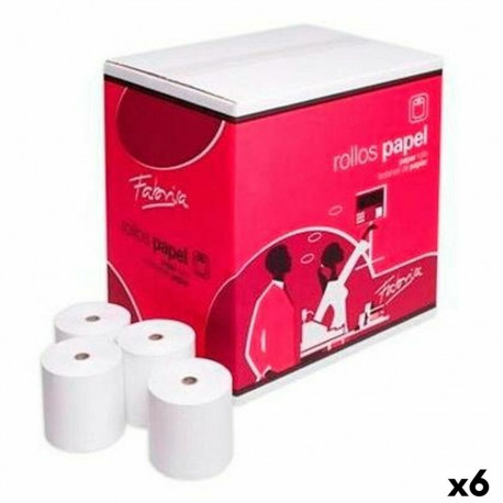 Thermal Paper Roll Fabrisa White 8 Pieces (6 Units)