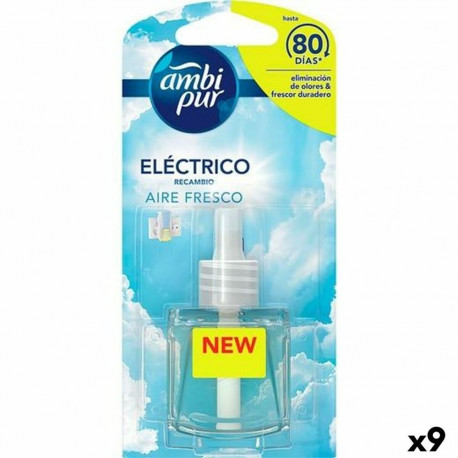 Electric Air Freshener Refills Ambi Pur AIRE FRESCO Clean air 21,5 ml (9Units)