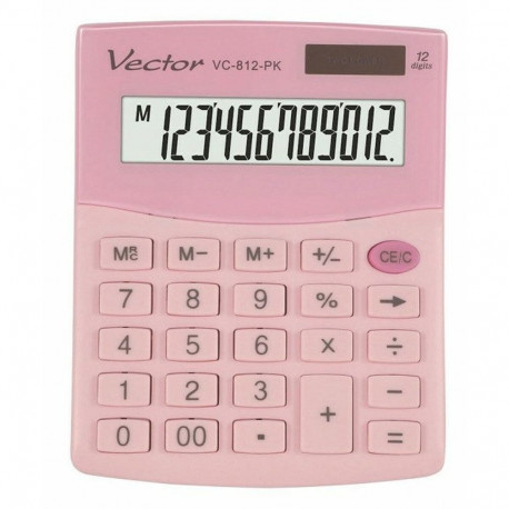 Kalkulaator Vector KAV VC-812 PK Roosa