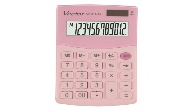 Kalkulaator Vector KAV VC-812 PK Roosa