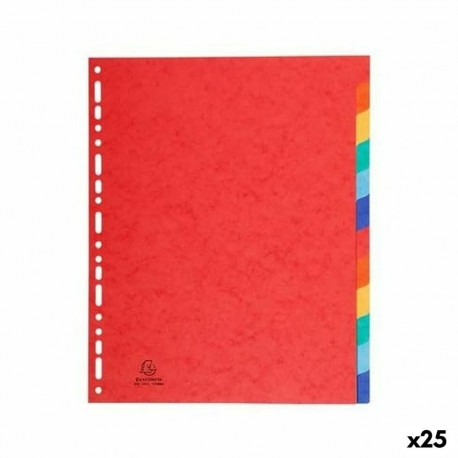 Eraldajad Exacompta Mitmevärviline A4+ 12 Lehed (25 Ühikut)
