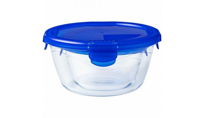 Hermeetiliselt Suletavate ja Virnastatavate Köögimahutite Komplakt Pyrex Sinine 0,7 L 3 Tükid, osad