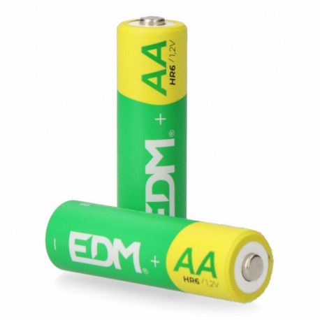 Laetavad Akud EDM 38721 eco-series aa - hr6 2600 ma 2600 mAh 1,2 V AA Laetavad Akud (2 Ühikut)