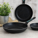 Pan Quid Oasis Black Metal Ø 26 cm (5 Units) Pan Quid Oasis Black Metal Ø 26 cm (5 Units)
