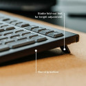 Juhtmevaba Klaviatuur Cherry JK-3000ES-2 Must Hispaaniakeelne Qwerty