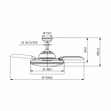 Ceiling Fan with Light Philips 929004081801 White Golden (4000 K) (2700 K) Ceiling Fan with Light Philips 929004081801 White Golden (4000 K) (2700 K)