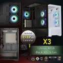ATX Semi-tower Korpus BitFenix CETO Basic Valge