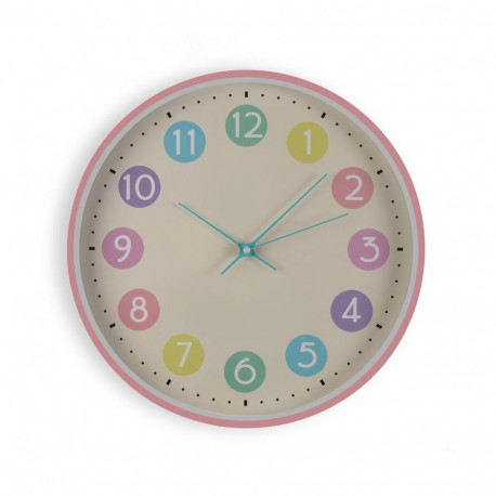 Wall Clock Versa Multicolour Plastic 30 x 30 x 4,5 cm