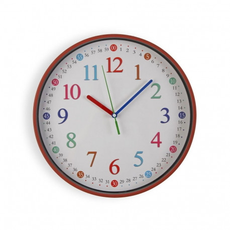 Wall Clock Versa Multicolour Plastic 30 x 30 x 4,5 cm