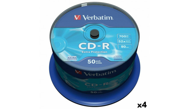 CD-R Verbatim Extra Protection 700 MB 52x 50 Tükid, osad (4 Ühikut)