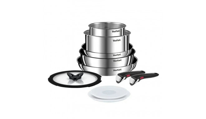 Cookware Tefal L897SA74 Black Red Steel 10 Pieces