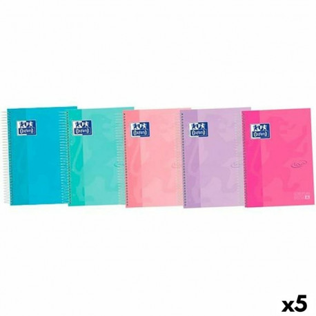 Book of Rings Oxford EUROPENANBOOK 4 TOUCH Multicolour A4 120 Sheets (5 Units)