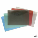 Document holder with flap Bismark Multicolour A3 polypropylene (60 Units)
