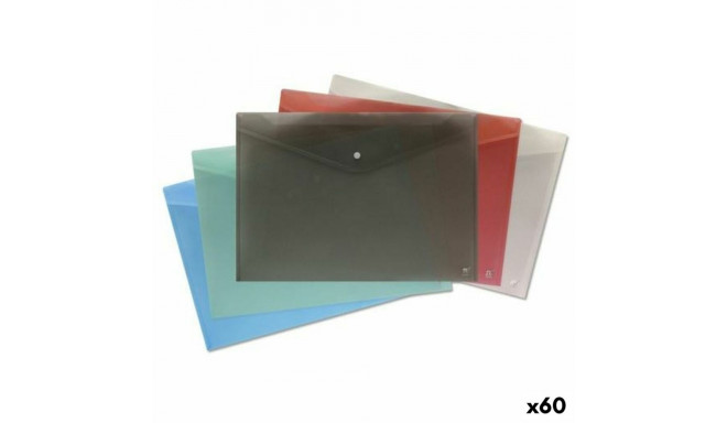 Document holder with flap Bismark Multicolour A3 polypropylene (60 Units)