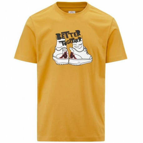 Lühikeste varrukatega T-särk, meeste Kappa Glabu Tbar Kuldne - L