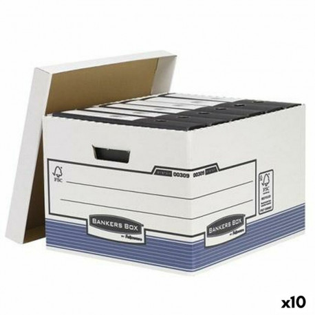 File Box Fellowes    Blue White Sheet 29,4 x 38,7 x 44,5 cm 10 Units