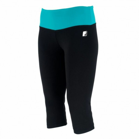 Women's Cropped Sports Pants Joluvi Fit-Flex Black - S