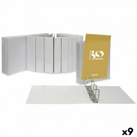 Ring binder Grafoplas White A3 (9Units)
