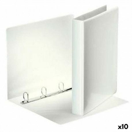 Ring binder Esselte White A4 (10 Units)