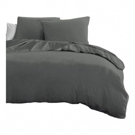 Duvet cover set HOME LINGE PASSION Anthracite Super king 3 Pieces