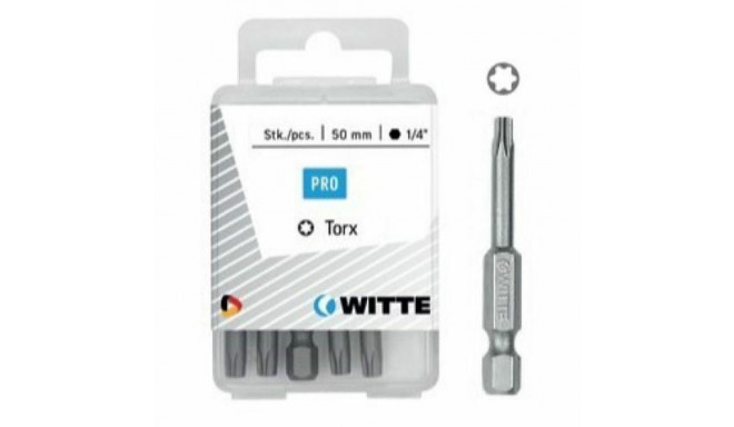 Bit set WITTE Torx TX 10 5 Units