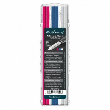 Pencil Leads Pica Dry Permanent Blue White
